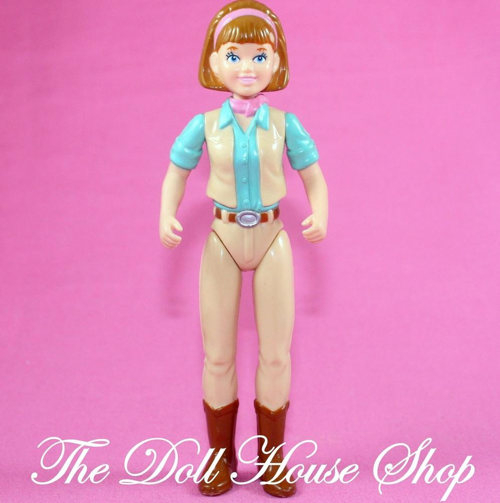 Playskool Dollhouse Brown Hair Mom Mother Doll Horse Pony Rider-Toys & Hobbies:Preschool Toys & Pretend Play:Playskool-Fisher-Price-Brown Hair,Dollhouse,Dolls,Horse Rider,Mother,Playskool Dollhouse,Used-The Dollhouse Shop