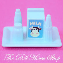Playskool Dollhouse Kitchen Blue Dairy Food Tray-Toys & Hobbies:Preschool Toys & Pretend Play:Playskool-Playskool-Blue,Dollhouse,Food Accessories,Kitchen,Playskool,Playskool Dollhouse,Used-Playskool Dollhouse blue dairy tray with milk carton and bottles, perfect for pretend play. Gently used, from The Dollhouse Shop. Safe for kids 3+.-The Dollhouse Shop