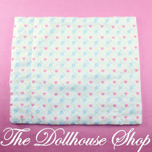 Playskool Dollhouse Parents Bedroom Double Bed Sheet Blanket-Dollhouse-Playskool-Bedroom,Blankets & Rugs,Dollhouse,Parents Bedroom,Playskool,Playskool Dollhouse,Soft Furnishings,Used,White-Playskool Dollhouse Sweet Dreams white bed blanket for parents' double bed. Gently used, perfect for creative play. Shop now at The Dollhouse Shop!-The Dollhouse Shop