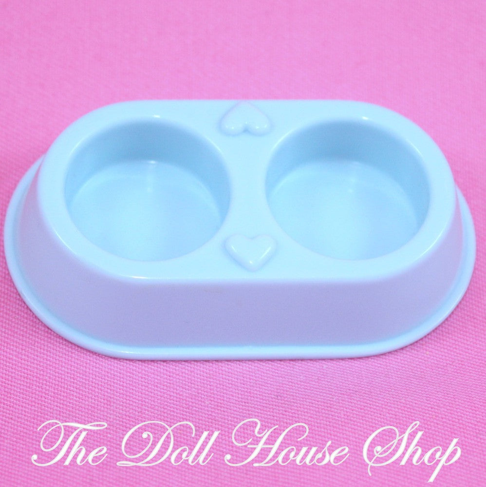 Playskool Dollhouse Pet Blue Water Food Bowl Cat Dog Pets-Toys & Hobbies:Preschool Toys & Pretend Play:Playskool-Playskool-Animal & Pet Accessories,Blue,Dollhouse,Playskool Dollhouse,Used-The Dollhouse Shop