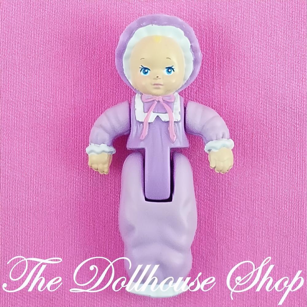 Playskool Dollhouse Purple Twin Baby Girl Doll Figure for Loving Family Nursery-The Dollhouse Shop