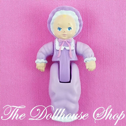 Playskool Dollhouse Purple Twin Baby Girl Doll Figure for Loving Family Nursery-The Dollhouse Shop
