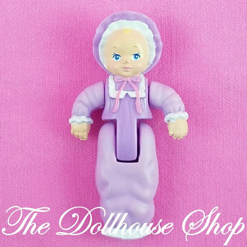 Playskool Dollhouse Purple Twin Baby Girl Doll Figure for Loving Family Nursery-Toys & Hobbies:Preschool Toys & Pretend Play:Playskool-Playskool-Baby,Dollhouse,Dolls,Playskool Dollhouse,Purple,Used-The Dollhouse Shop