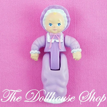 Playskool Dollhouse Purple Twin Baby Girl Doll Figure for Loving Family Nursery-Toys & Hobbies:Preschool Toys & Pretend Play:Playskool-Playskool-Baby,Dollhouse,Dolls,Playskool Dollhouse,Purple,Used-The Dollhouse Shop