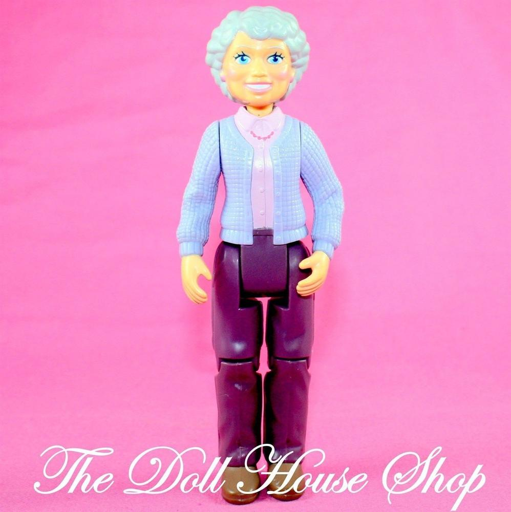 Playskool Play Around Dollhouse Grandmother Grandma Grandparent Doll-Toys & Hobbies:Preschool Toys & Pretend Play:Fisher-Price:1963-Now:Dollhouses-Playskool-Dollhouse,Dolls,Grandma,Playskool,Playskool Dollhouse,Used-The Dollhouse Shop