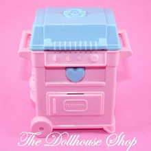 Playskool Play Around Dollhouse Pink Blue Sizzle Sounds Grill Barbecue BBQ-Toys & Hobbies:Preschool Toys & Pretend Play:Playskool-Playskool-Backyard Fun,Dollhouse,Outdoor Furniture,Playskool Dollhouse,Used-The Dollhouse Shop