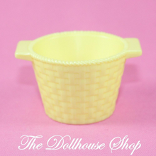 Playskool Yellow Laundry Washing clothes Basket for Loving Family Dollhouse-Toys & Hobbies:Preschool Toys & Pretend Play:Fisher-Price:1963-Now:Dollhouses-Playskool-Dollhouse,Laundry Room,Playskool Dollhouse,Used,Yellow-The Dollhouse Shop
