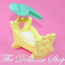 Fisher Price Hideaway Hollow Dollhouse Yellow Nursery Crib Cradle Baby Bed-The Dollhouse Shop