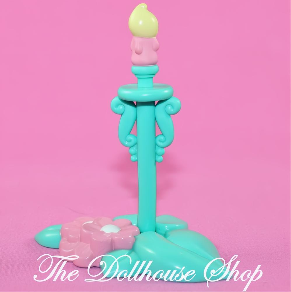 Fisher Price Hideaway Hollow Dream Dollhouse Green Candle Stick lamp-The Dollhouse Shop