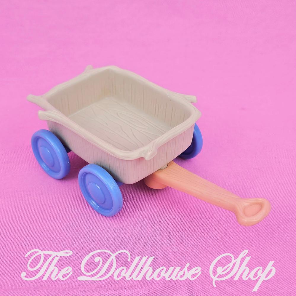 Fisher-Price Hideaway Hollow Treehouse Bunny Wagon Blue Wheels-The Dollhouse Shop