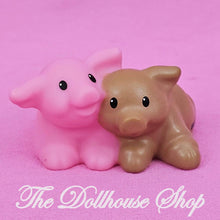 Fisher-Price Little People Animals Pink Brown Pigs Piglets Farm-The Dollhouse Shop
