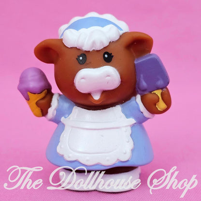 Fisher-Price Little People Animalville Ice Cream Cow Holly Holstein Milkmaid-The Dollhouse Shop