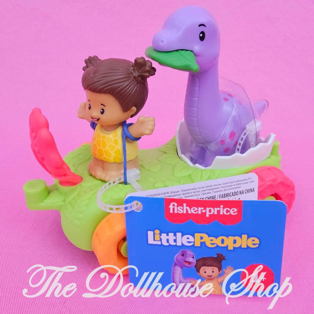 Fisher Price Little People Dinosaur Parade Egg Car and Girl Figure-The Dollhouse Shop