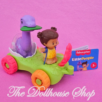 Fisher Price Little People Dinosaur Parade Egg Car and Girl Figure-The Dollhouse Shop