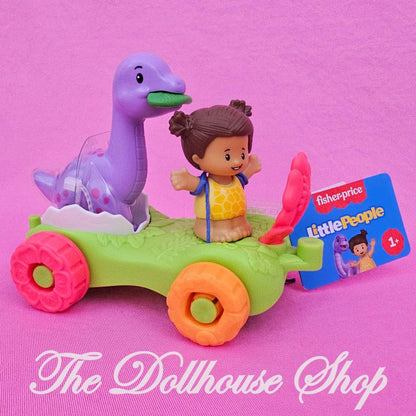 Fisher Price Little People Dinosaur Parade Egg Car and Girl Figure-The Dollhouse Shop