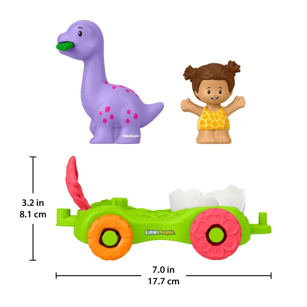 Fisher Price Little People Dinosaur Parade Egg Car and Girl Figure-The Dollhouse Shop