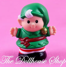 Fisher Price Little People Dollhouse Christmas Holiday Green Elf Helper Figure-The Dollhouse Shop