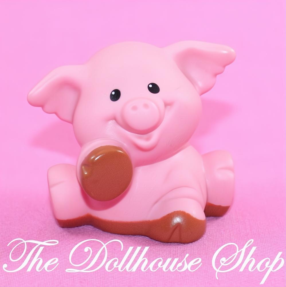Fisher Price Little People Dollhouse Pink Pig Piggy Animal Sounds Farm Barn Zoo-The Dollhouse Shop