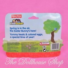 Fisher Price Little People Figure Pink Bunny Costume and Basket Happy Easter Set-The Dollhouse Shop