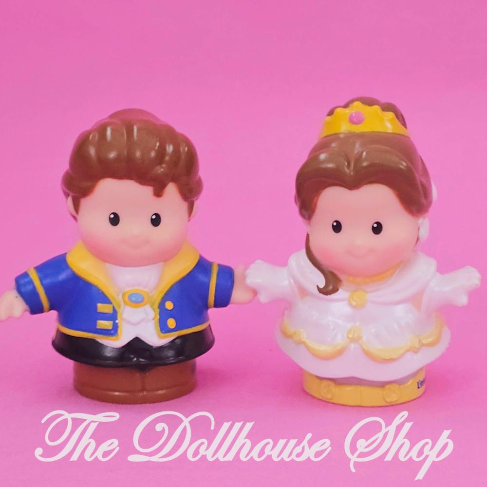 Fisher-Price Little People Interactive Princess Belle & Prince Adam Beauty Beast-The Dollhouse Shop