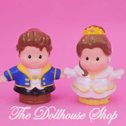 Fisher-Price Little People Interactive Princess Belle & Prince Adam Beauty Beast-The Dollhouse Shop