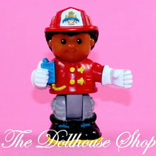 Fisher Price Little People Michael African American Fireman Firefighter Figure Doll-The Dollhouse Shop
