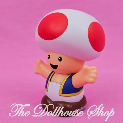Fisher-Price Little People My Super Mario Toad Figure red white-The Dollhouse Shop