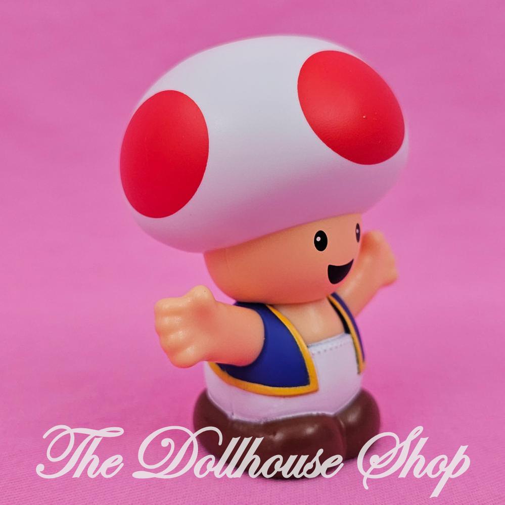 Fisher-Price Little People My Super Mario Toad Figure red white-The Dollhouse Shop