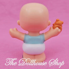 Fisher-Price Little People Nursery Blonde Baby Girl Boy Blue Bear Top-The Dollhouse Shop