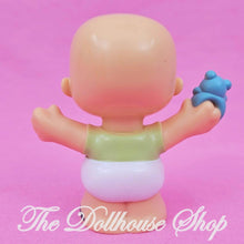 Fisher-Price Little People Nursery Figure Asian Baby Boy Green Star Top-The Dollhouse Shop