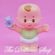 Fisher-Price Little People Nursery Figure Baby Boy Green Star Top-The Dollhouse Shop