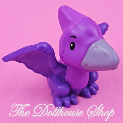 Fisher-Price Little People Purple Pterodactyl Dinosaur Dino-The Dollhouse Shop