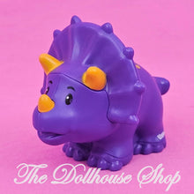 Fisher-Price Little People Purple Triceratops Dinosaur Dino-The Dollhouse Shop
