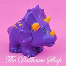 Fisher-Price Little People Purple Triceratops Dinosaur Dino-The Dollhouse Shop