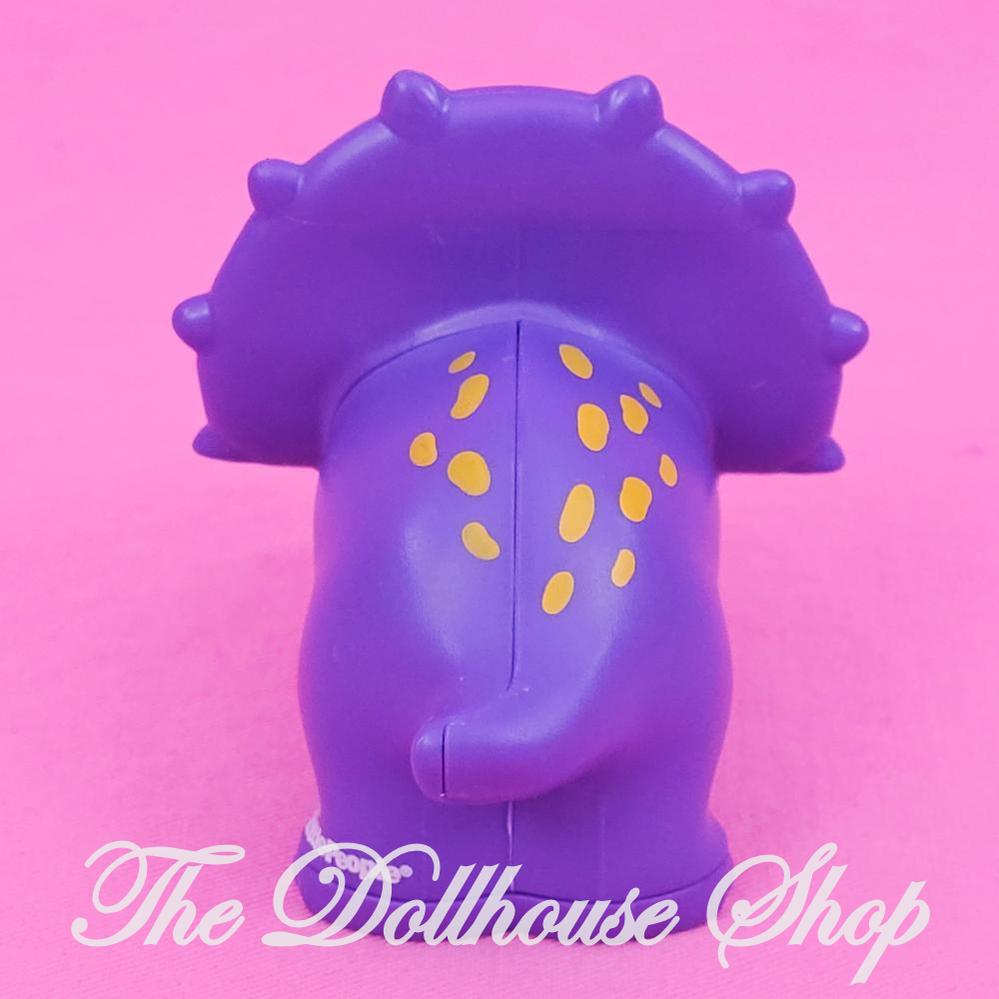 Fisher-Price Little People Purple Triceratops Dinosaur Dino-The Dollhouse Shop