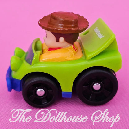 Fisher-Price Little People Wheelies Pixar Toy Story Green Woody Car RC-The Dollhouse Shop