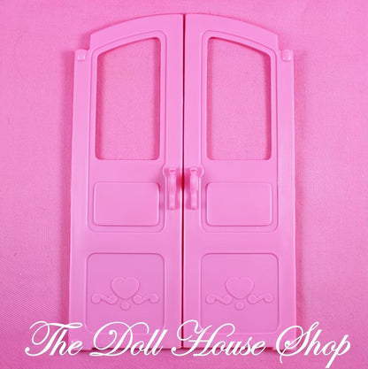 Fisher Price Loving Family Classic Dollhouse Pink Replacement Doors-The Dollhouse Shop