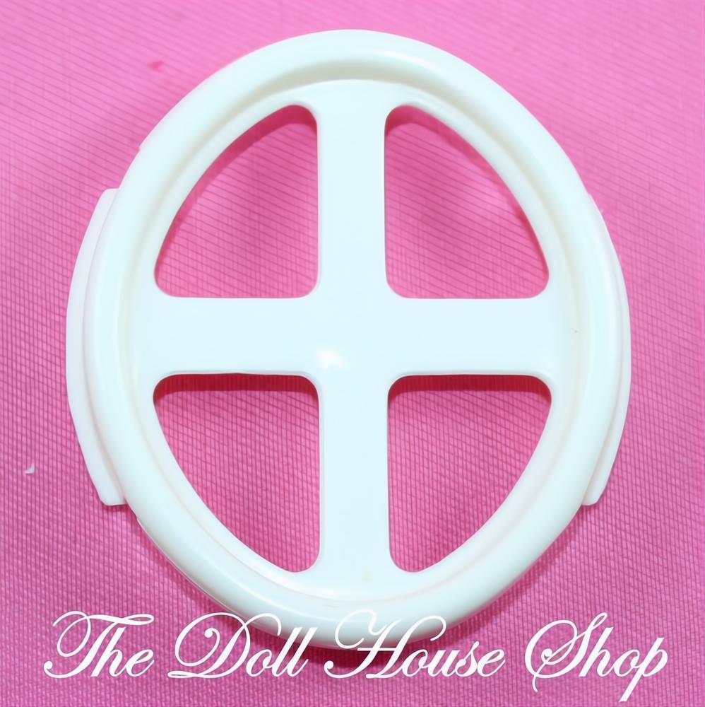 Fisher-Price Loving Family Classic Dollhouse Replacement White Oval Round Window-The Dollhouse Shop