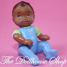 Fisher-Price Loving Family Dollhouse African American Blue Baby Boy Twin Doll-The Dollhouse Shop