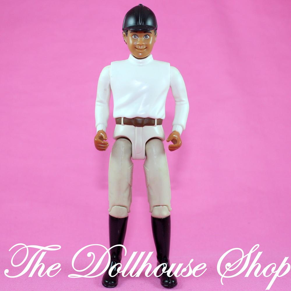 Fisher-Price Loving Family Dollhouse African English Rider Dad Michael-The Dollhouse Shop
