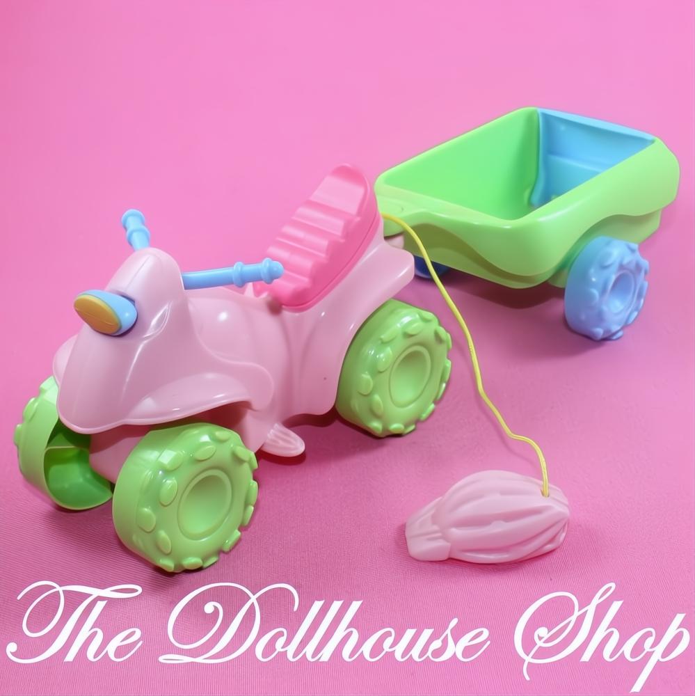 Fisher-Price Loving Family Dollhouse ATV Fun 4 Wheeler Car wagon-The Dollhouse Shop