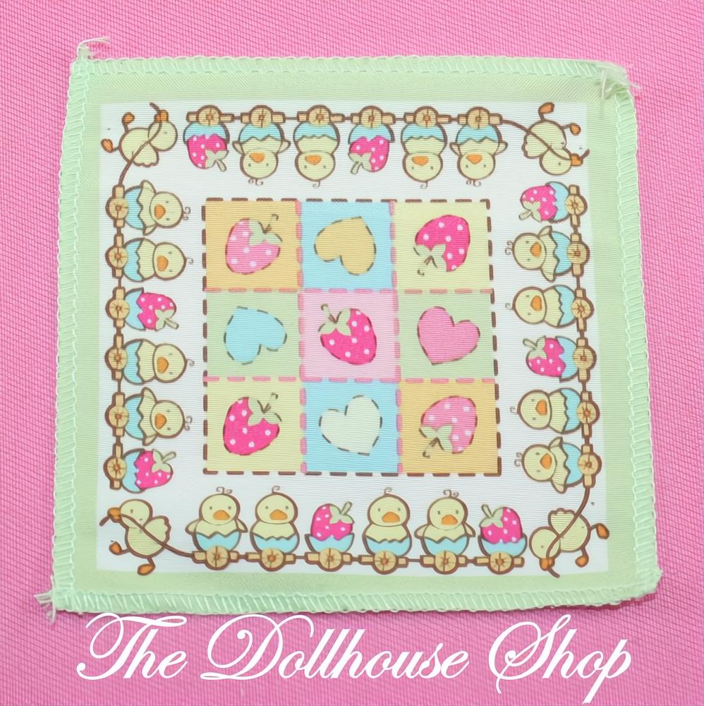 Fisher-Price Loving Family Dollhouse Baby Doll Nursery Blanket or Rug Easter-The Dollhouse Shop