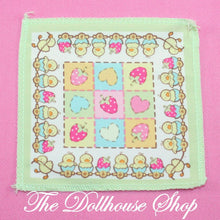 Fisher Price Loving Family Dollhouse Baby Doll Nursery Blanket or Rug Easter-The Dollhouse Shop