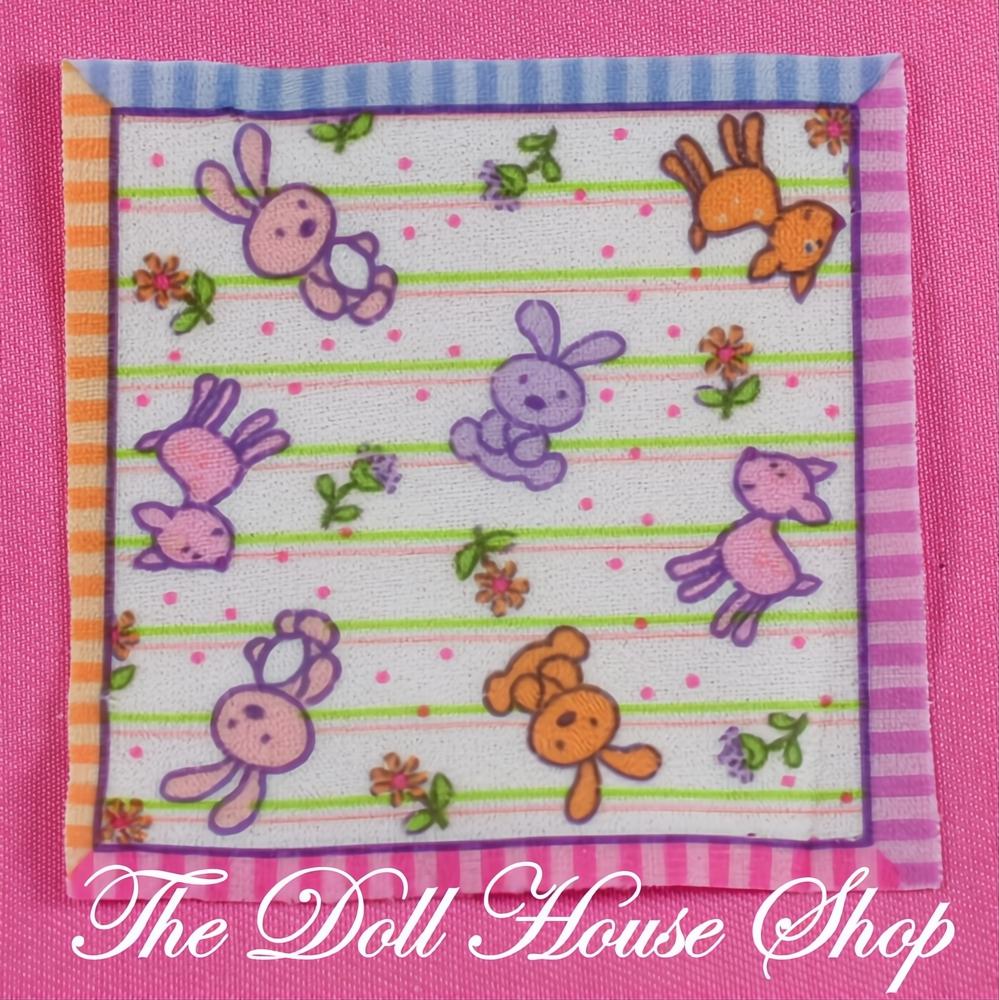 Fisher-Price Loving Family Dollhouse Baby Doll Nursery Blanket Rug-The Dollhouse Shop