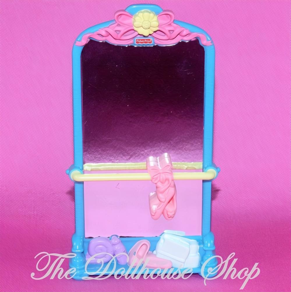 Fisher-Price Loving Family Dollhouse Ballet Barre Mirror Ballerina kids bar-The Dollhouse Shop