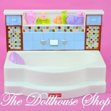 Fisher-Price Loving Family Dollhouse Bathroom Bath Tub Bathtub-The Dollhouse Shop