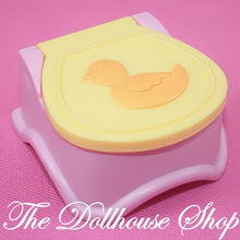 Fisher Price Loving Family Dollhouse Bathroom Dolls Pink Ducky Potty-The Dollhouse Shop