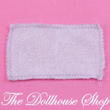 Fisher Price Loving Family Dollhouse Bathroom Dolls Purple Bath Towel-The Dollhouse Shop