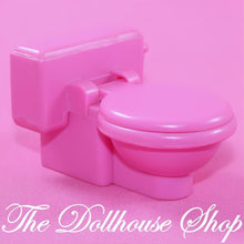 Fisher-Price Loving Family Dollhouse Bathroom Pink Toilet Potty Lid-The Dollhouse Shop