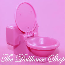 Fisher-Price Loving Family Dollhouse Bathroom Pink Toilet Potty Lid-The Dollhouse Shop